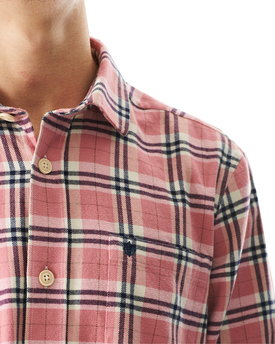 Men | Shirts | Morris | Holiday Brushed Cotton Overshirt Pink