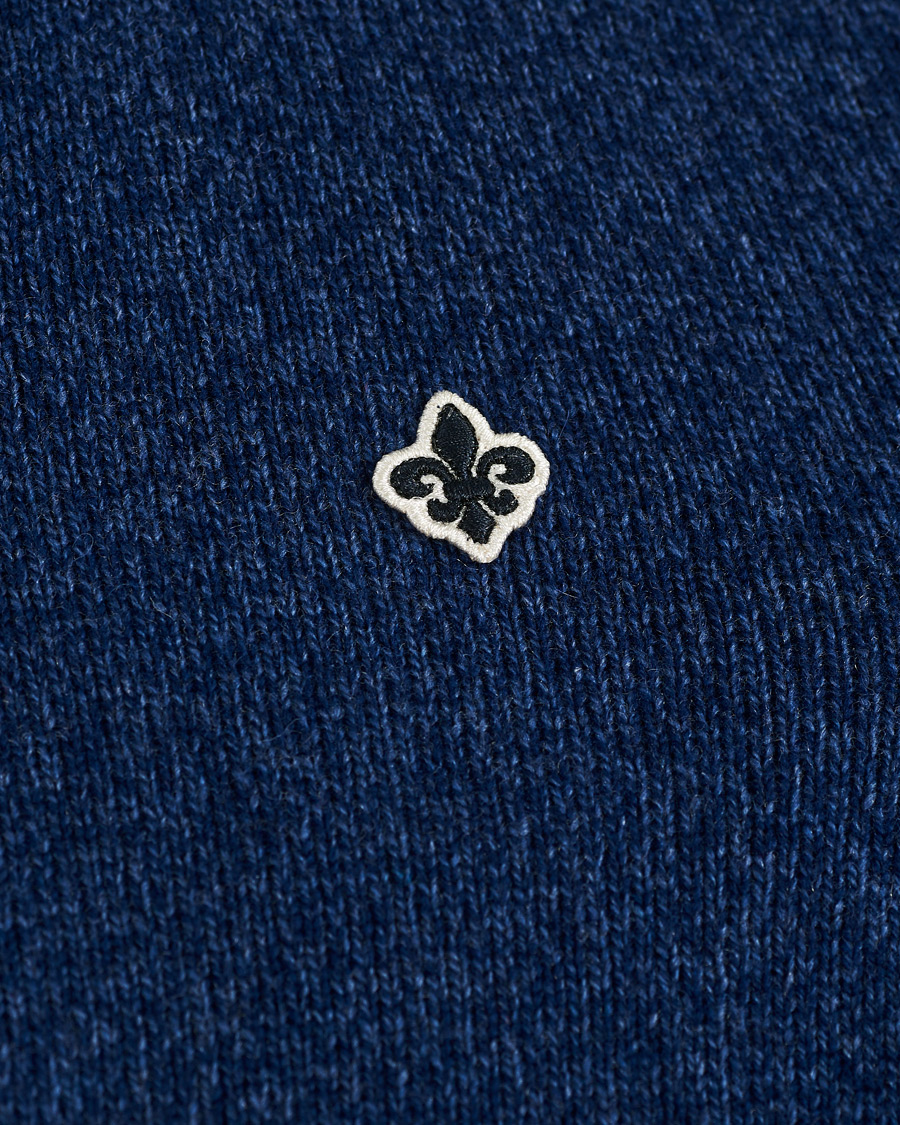 Men | Sweaters & Knitwear | Morris | Kieran Wool Half Zip Navy