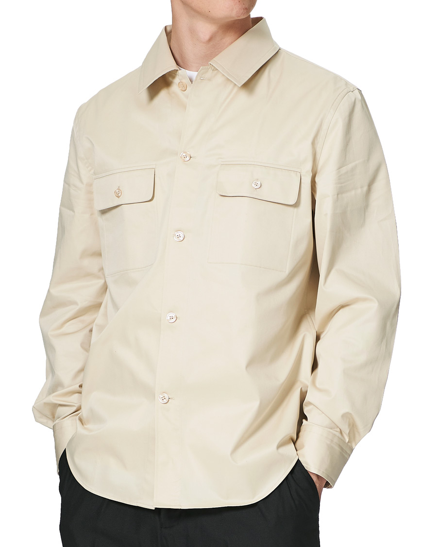 Men | Shirts | Filippa K | Oscar Cotton Shirt Soft Beige