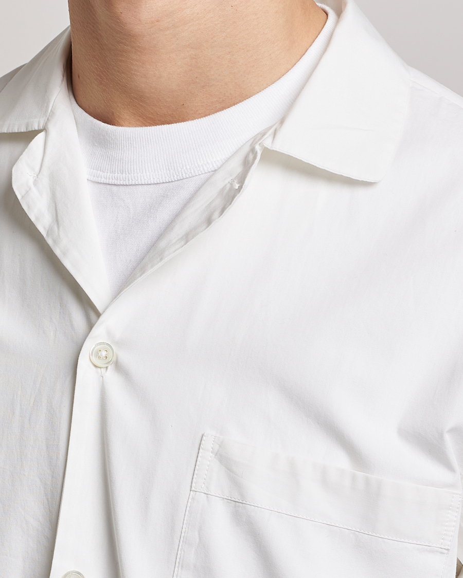 Men | Pyjamas & Robes | Tekla | Poplin Pyjama Shirt Alabaster White