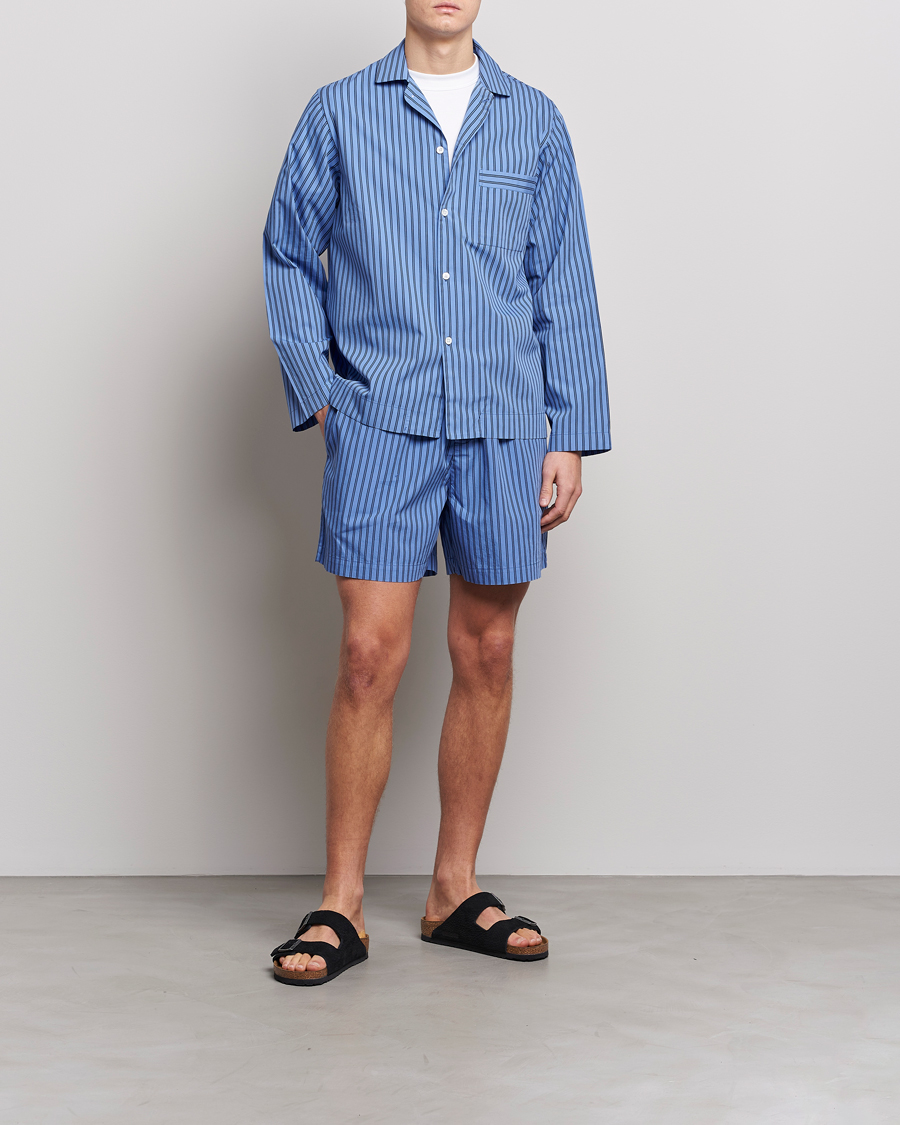 Men | Tekla Poplin Pyjama Shirt Boro Stripes | Tekla | Poplin Pyjama Shirt Boro Stripes