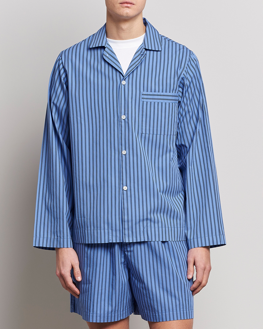 Men | Tekla Poplin Pyjama Shirt Boro Stripes | Tekla | Poplin Pyjama Shirt Boro Stripes