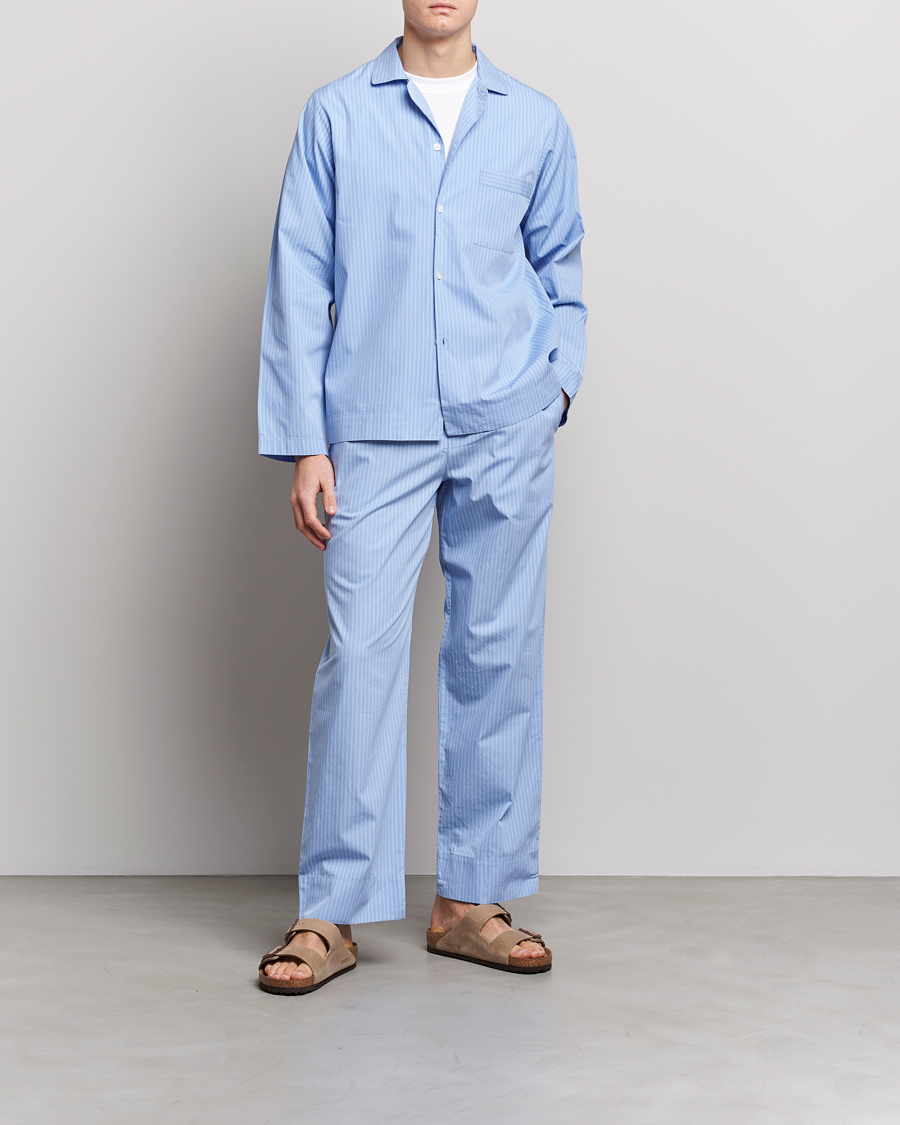 Men | Pyjamas & Robes | Tekla | Poplin Pyjama Shirt Pin Stripes