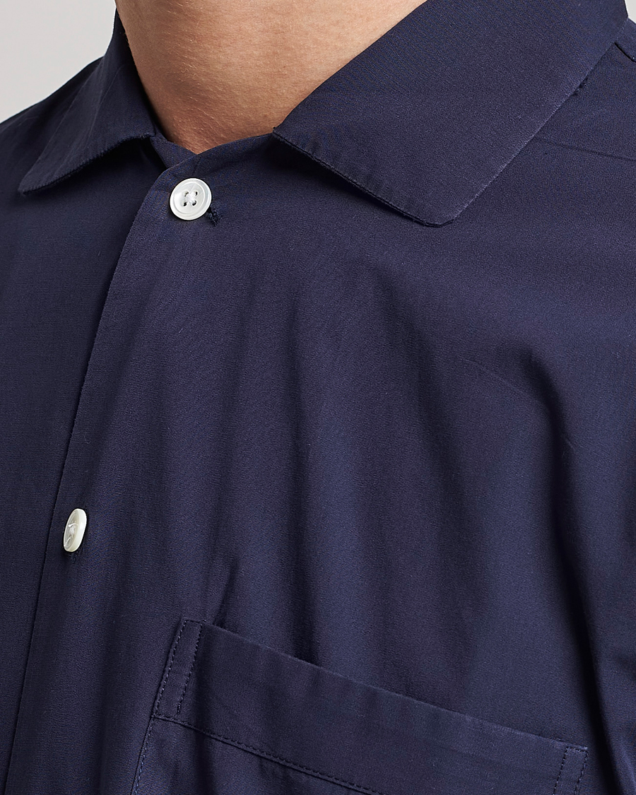 Men | Pyjamas & Robes | Tekla | Poplin Pyjama Shirt True Navy