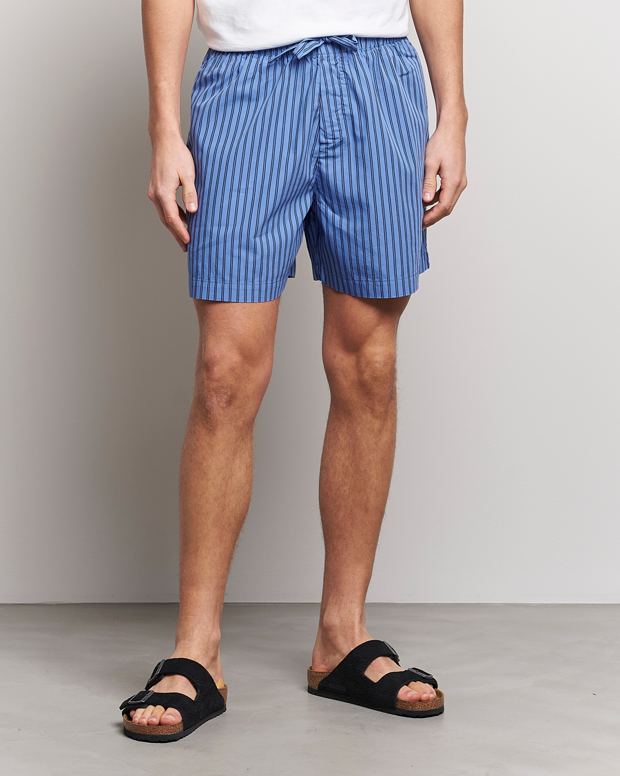 Men | Pyjamas & Robes | Tekla | Poplin Pyjama Shorts Boro Stripes