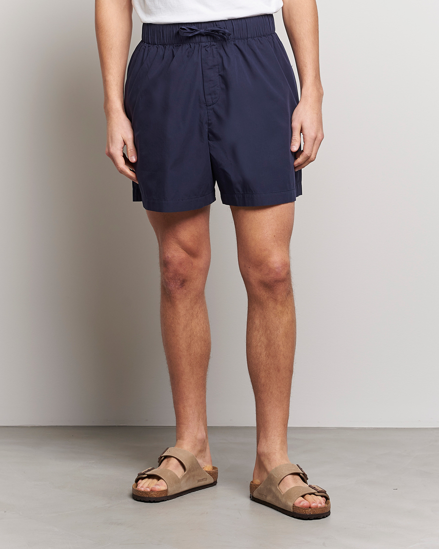 Men | Pyjamas & Robes | Tekla | Poplin Pyjama Shorts True Navy
