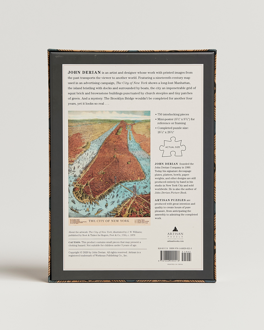 Men | Games | New Mags | John Derian-The City of New York 750 Pieces Puzzle