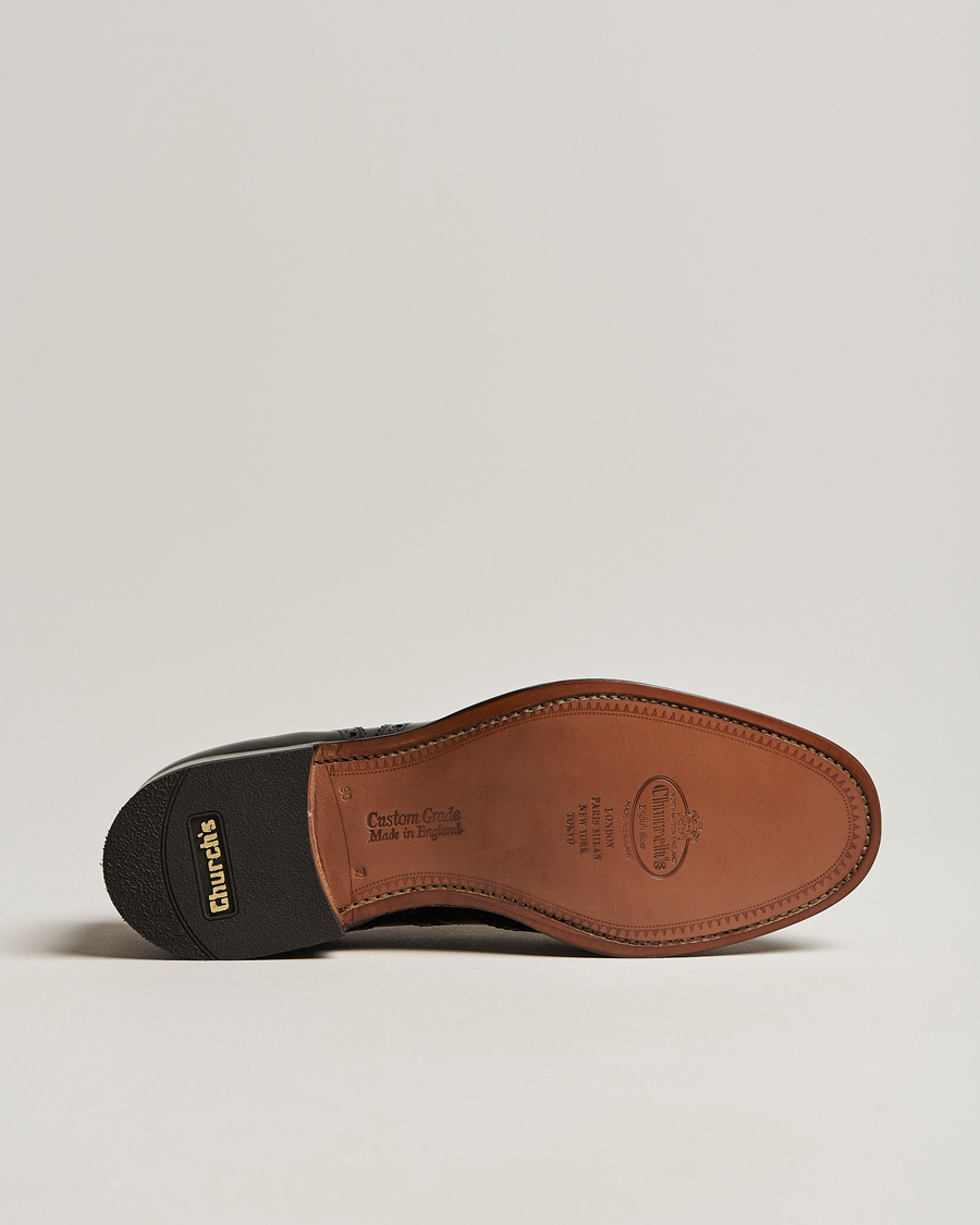 Men | Church's Burwood Polished Binder Brogue Black | Church's | Burwood Polished Binder Brogue Black