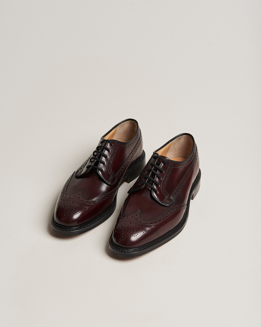 Men | Brogues | Church's | Grafton Polished Binder Brogue Burgundy
