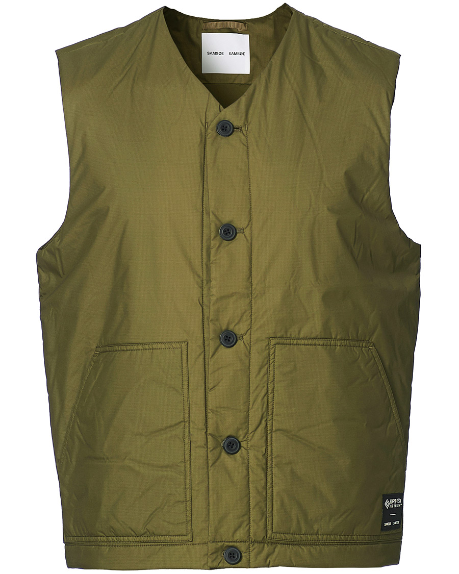 Men | Coats & Jackets | Samsøe Samsøe | Samsøe & Samsøe Tom Gore-Tex Vest Ivy Green