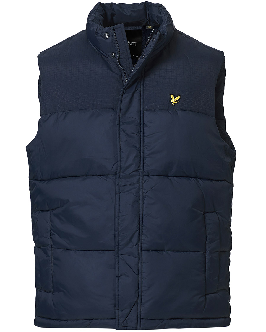 Men | Coats & Jackets | Lyle & Scott | Wadded Gilet Vest Dark Navy