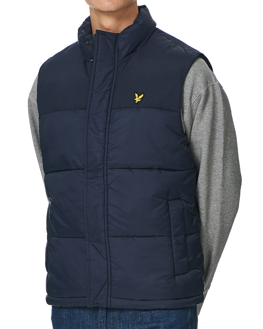 Men | Coats & Jackets | Lyle & Scott | Wadded Gilet Vest Dark Navy