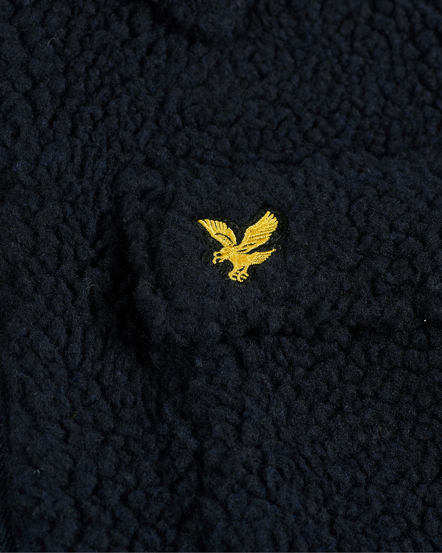 Men | Coats & Jackets | Lyle & Scott | Collared Pile Jacket Dark Navy