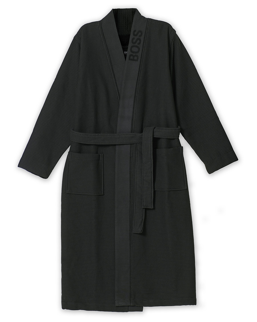 Men | Pyjamas & Robes | BOSS BLACK | BOSS Waffle Kimono Black