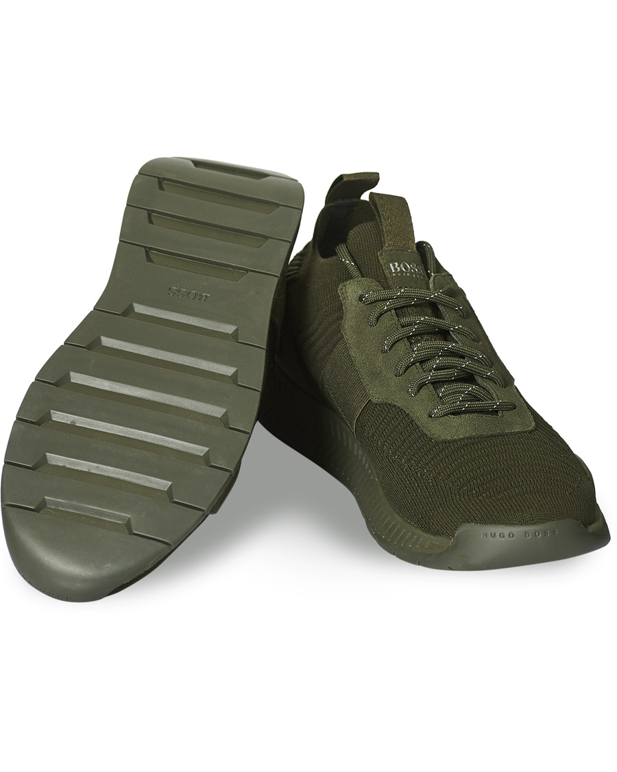Men | BOSS Titanium Running Sneaker Dark Green | BOSS BLACK | BOSS Titanium Running Sneaker Dark Green