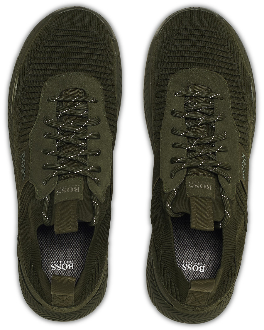 Men | BOSS Titanium Running Sneaker Dark Green | BOSS BLACK | BOSS Titanium Running Sneaker Dark Green
