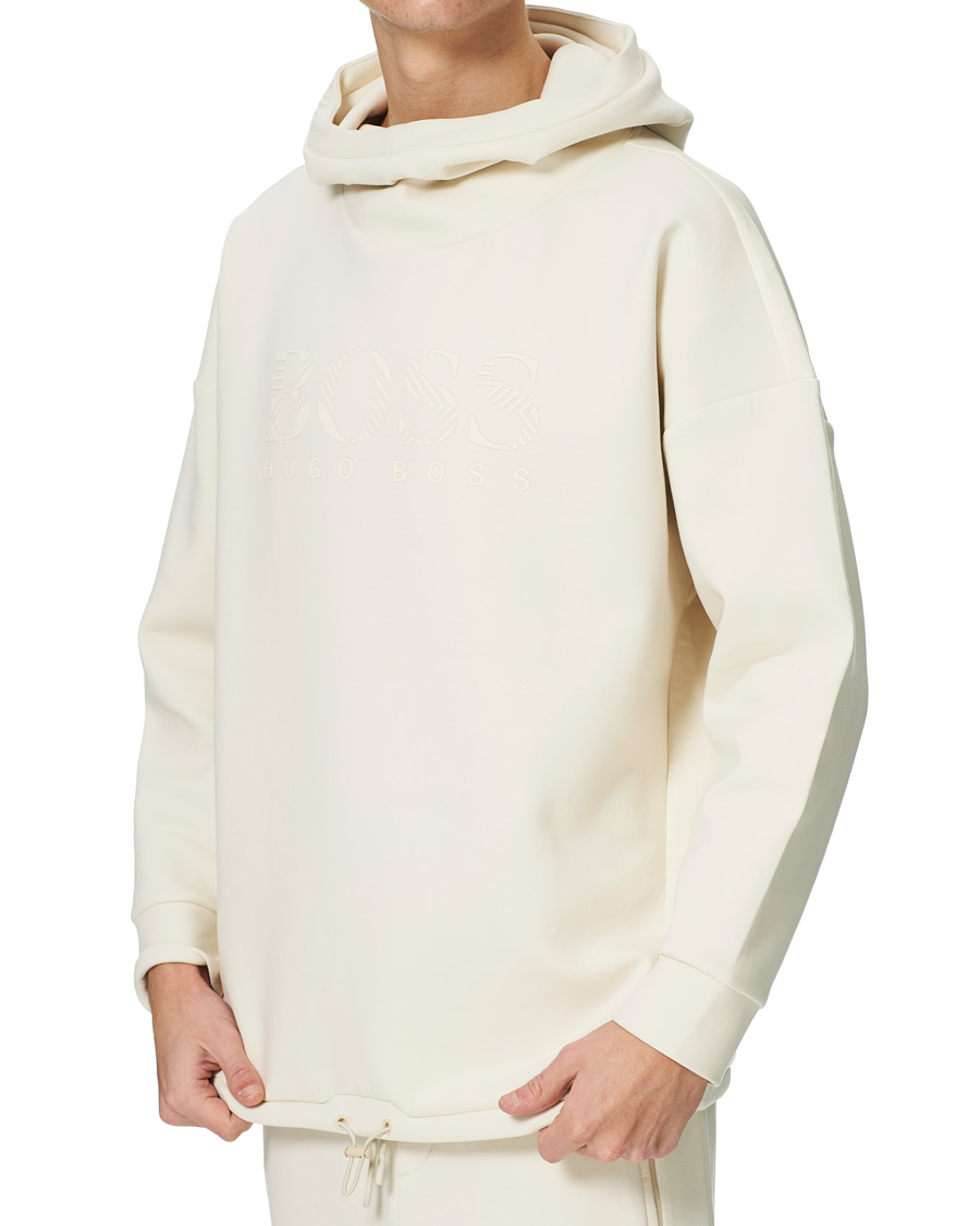 Men | Sweaters & Knitwear | BOSS GREEN | BOSS Athleisure Soody Iconic Logo Hoodie Open White