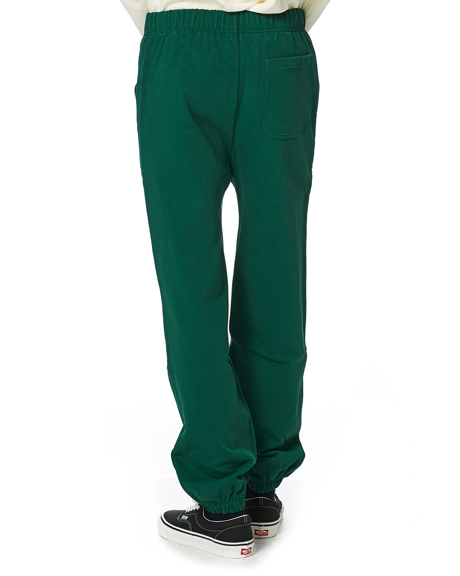 Men | Trousers | Drake's | Cotton Jogging Bottoms Green