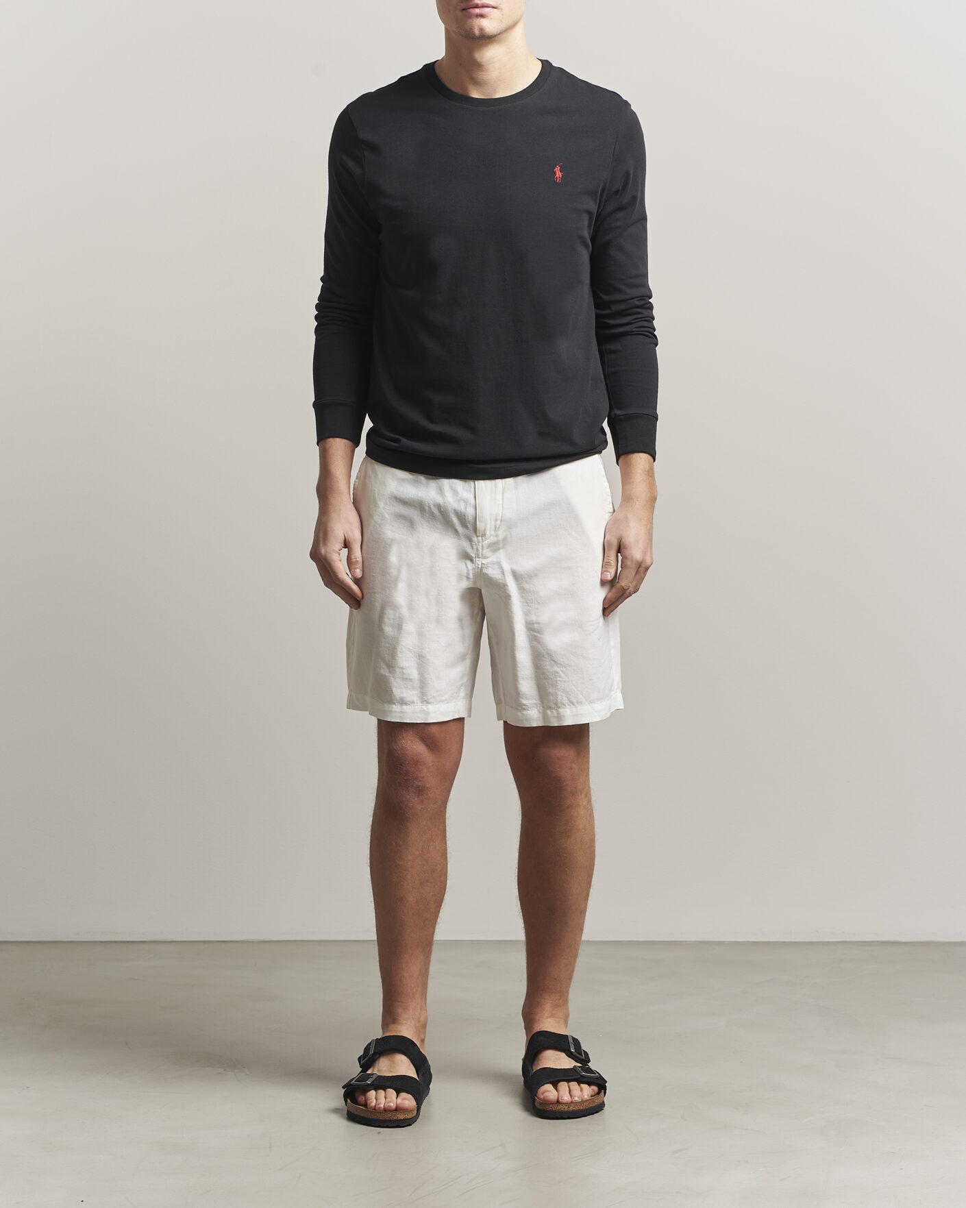 Men | T-Shirts | Polo Ralph Lauren | Long Sleeve Crew Neck Tee Polo Black