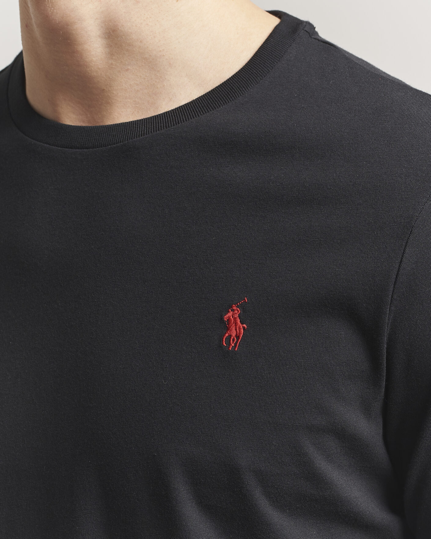 Men | T-Shirts | Polo Ralph Lauren | Long Sleeve Crew Neck Tee Polo Black