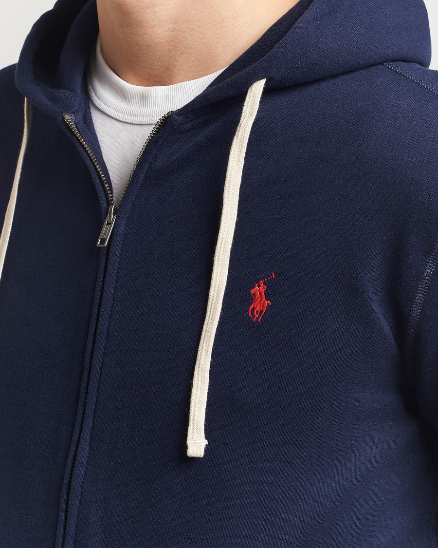 Men | Sweaters & Knitwear | Polo Ralph Lauren | Fleece Full Zip Hoodie Cruise Navy