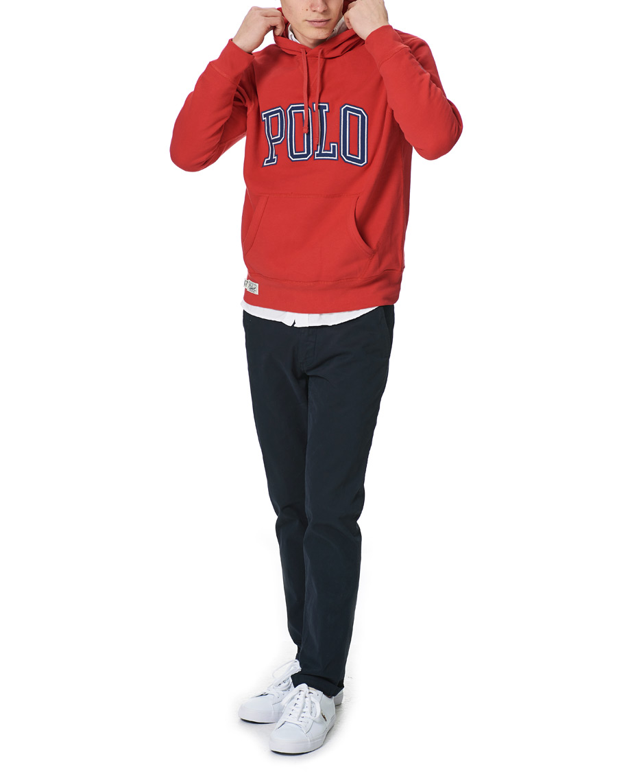 Men | Sweaters & Knitwear | Polo Ralph Lauren | Logo Hoodie Starboard Red