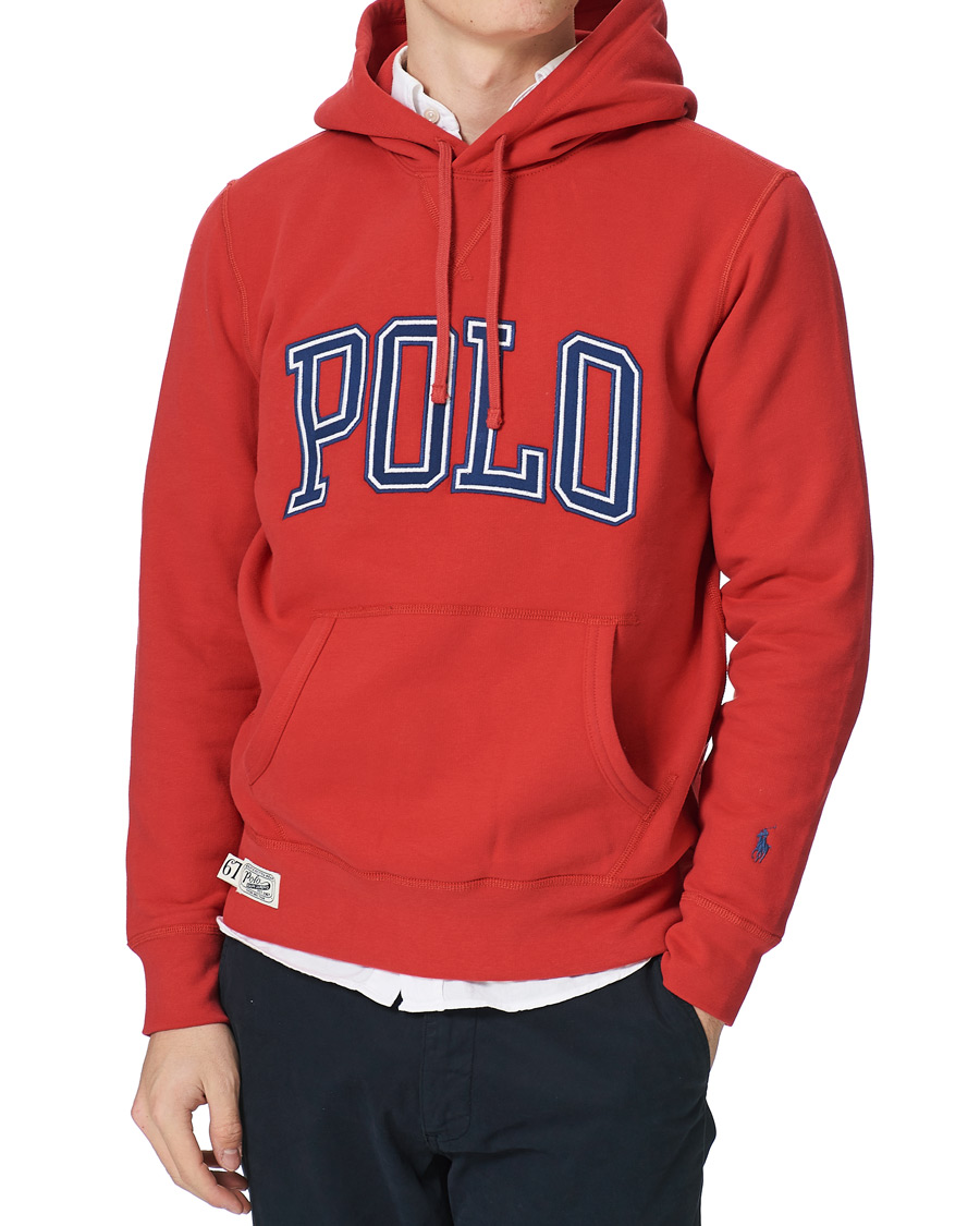 Men | Sweaters & Knitwear | Polo Ralph Lauren | Logo Hoodie Starboard Red