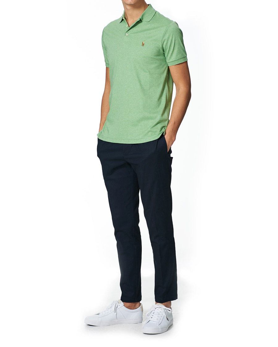 Men | Polo Shirts | Polo Ralph Lauren | Luxury Pima Cotton Polo Outback Green Heather