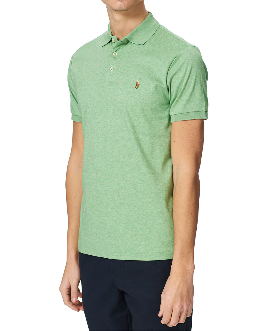 Men | Polo Shirts | Polo Ralph Lauren | Luxury Pima Cotton Polo Outback Green Heather