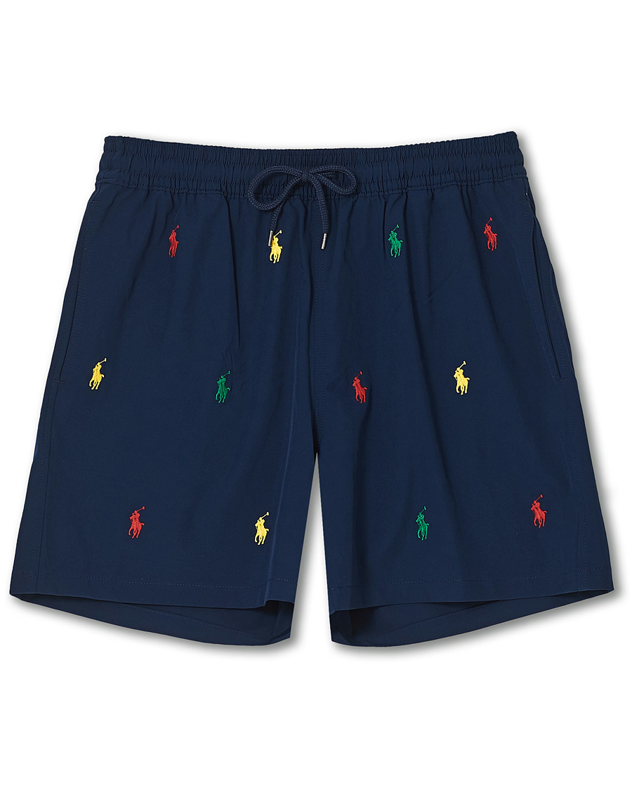 Men | Swimwear | Polo Ralph Lauren | Traveller Printer Pony Swim Shorts Newport Navy
