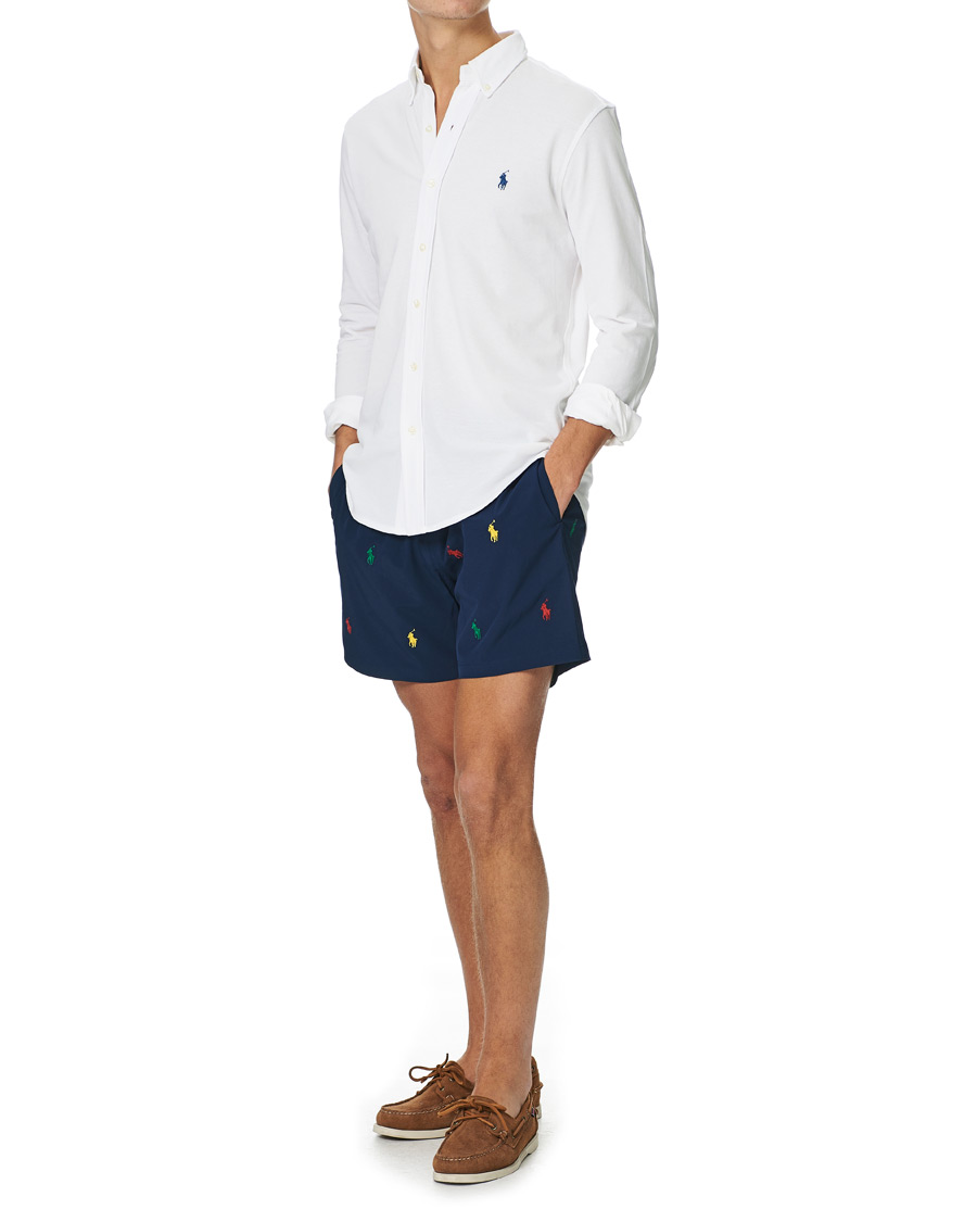Men | Swimwear | Polo Ralph Lauren | Traveller Printer Pony Swim Shorts Newport Navy
