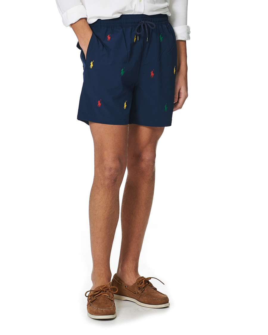 Men | Swimwear | Polo Ralph Lauren | Traveller Printer Pony Swim Shorts Newport Navy