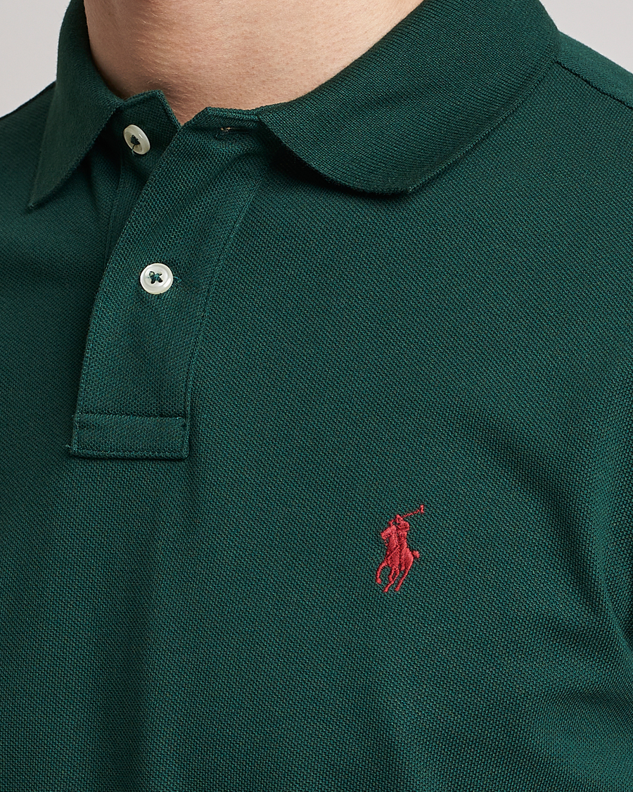 Men | Polo Shirts | Polo Ralph Lauren | Custom Slim Fit Polo College Green