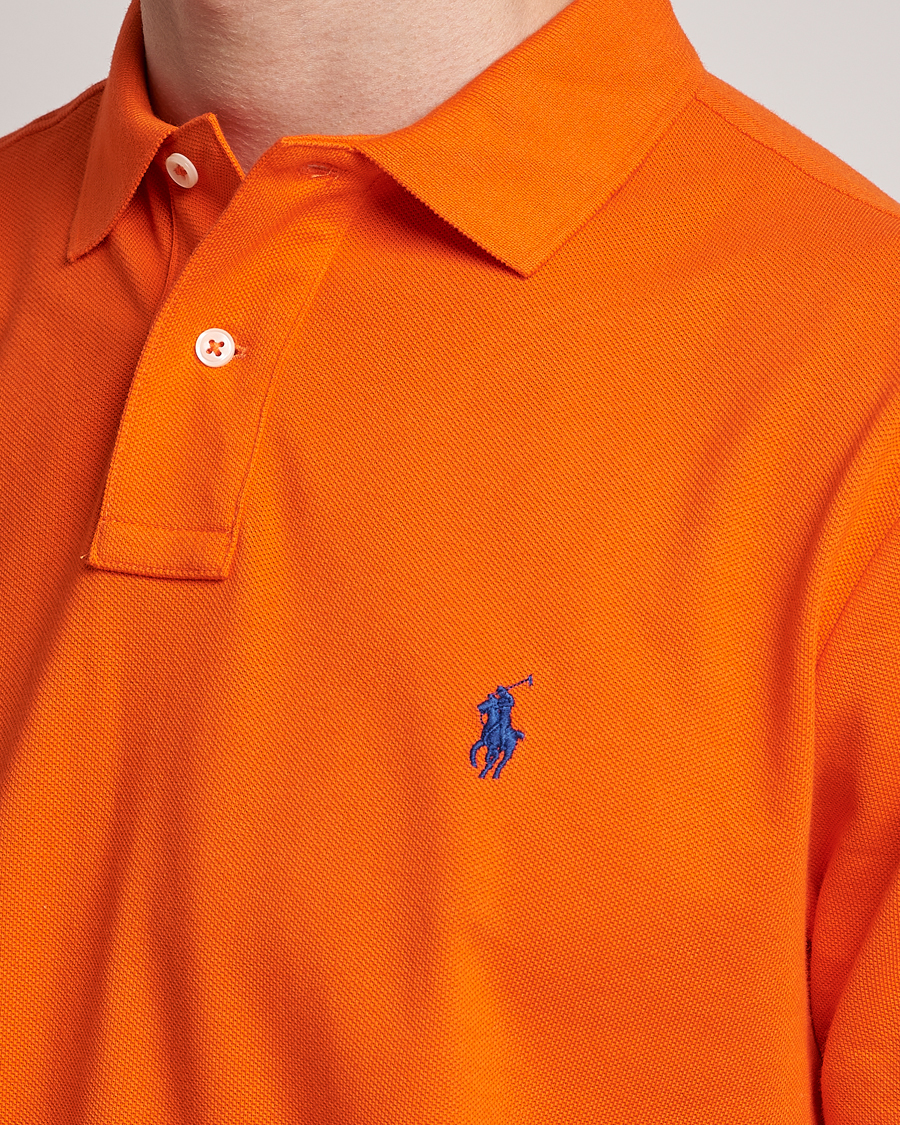 Men | Polo Shirts | Polo Ralph Lauren | Custom Slim Fit Polo Sailing Orange
