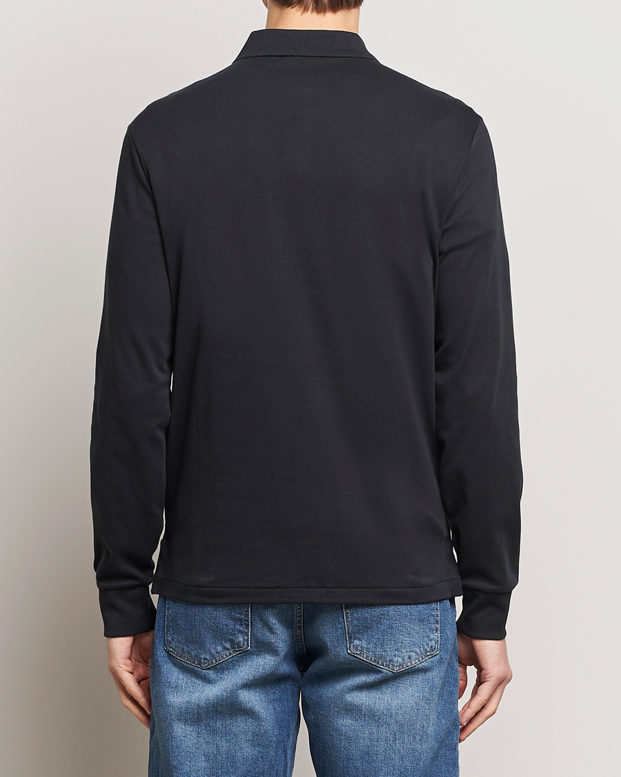 Men | Sweaters & Knitwear | Polo Ralph Lauren | Pima Cotton Custom Fit LS Polo Polo Black