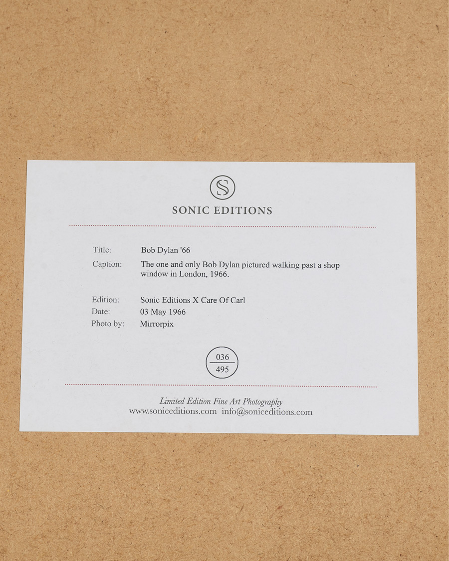 Men | Posters | Sonic Editions | Framed Bob Dylan 66