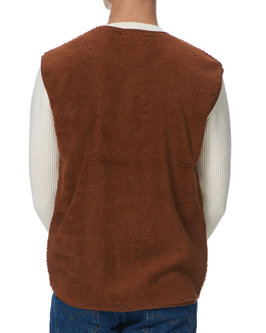 Men | Sweaters & Knitwear | Samsøe Samsøe | Samsøe & Samsøe Frederik Recycled Fleece Vest Caramel Cafe