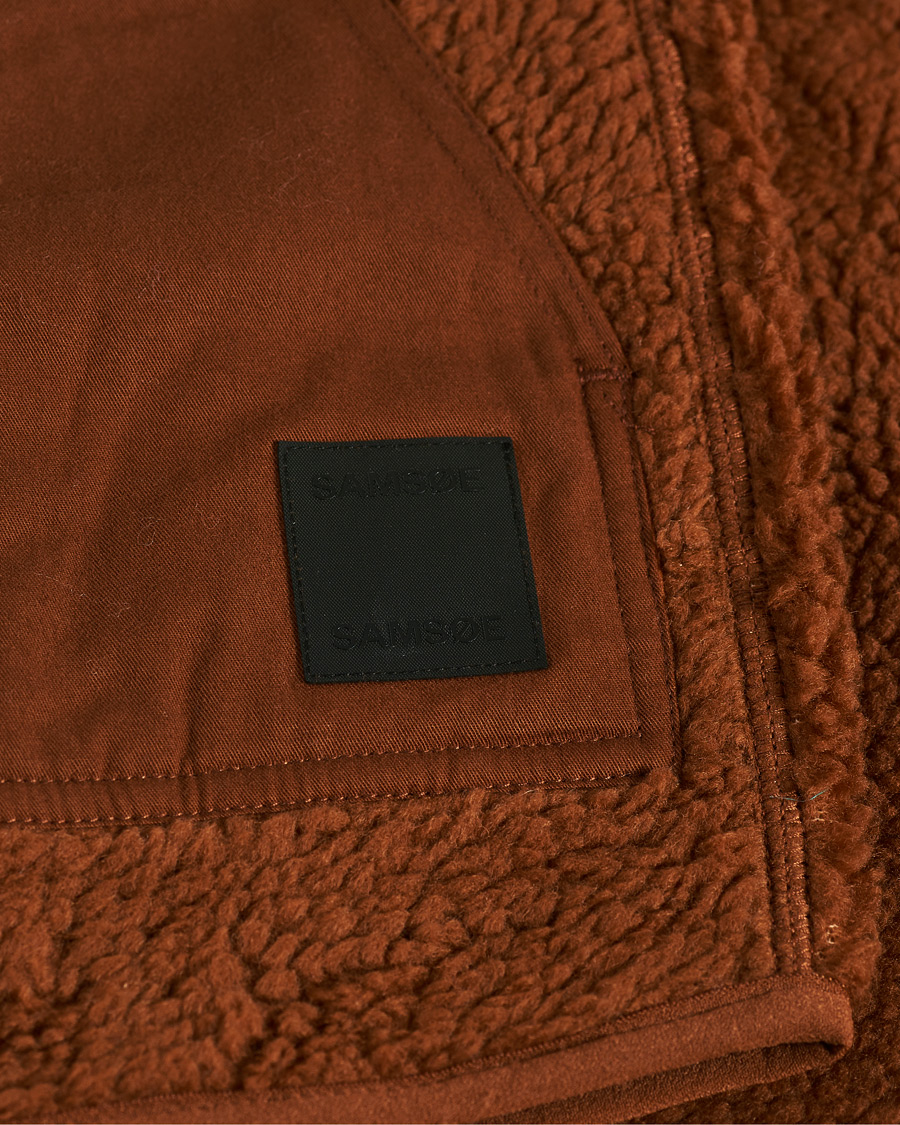 Men | Sweaters & Knitwear | Samsøe Samsøe | Samsøe & Samsøe Frederik Recycled Fleece Vest Caramel Cafe