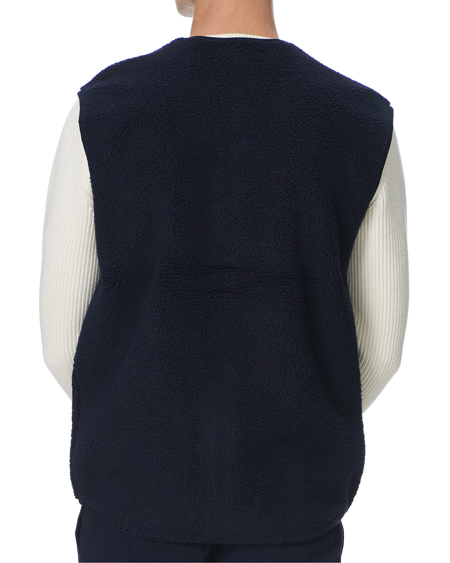 Men | Sweaters & Knitwear | Samsøe Samsøe | Samsøe & Samsøe Frederik Recycled Fleece Vest Sky Captain