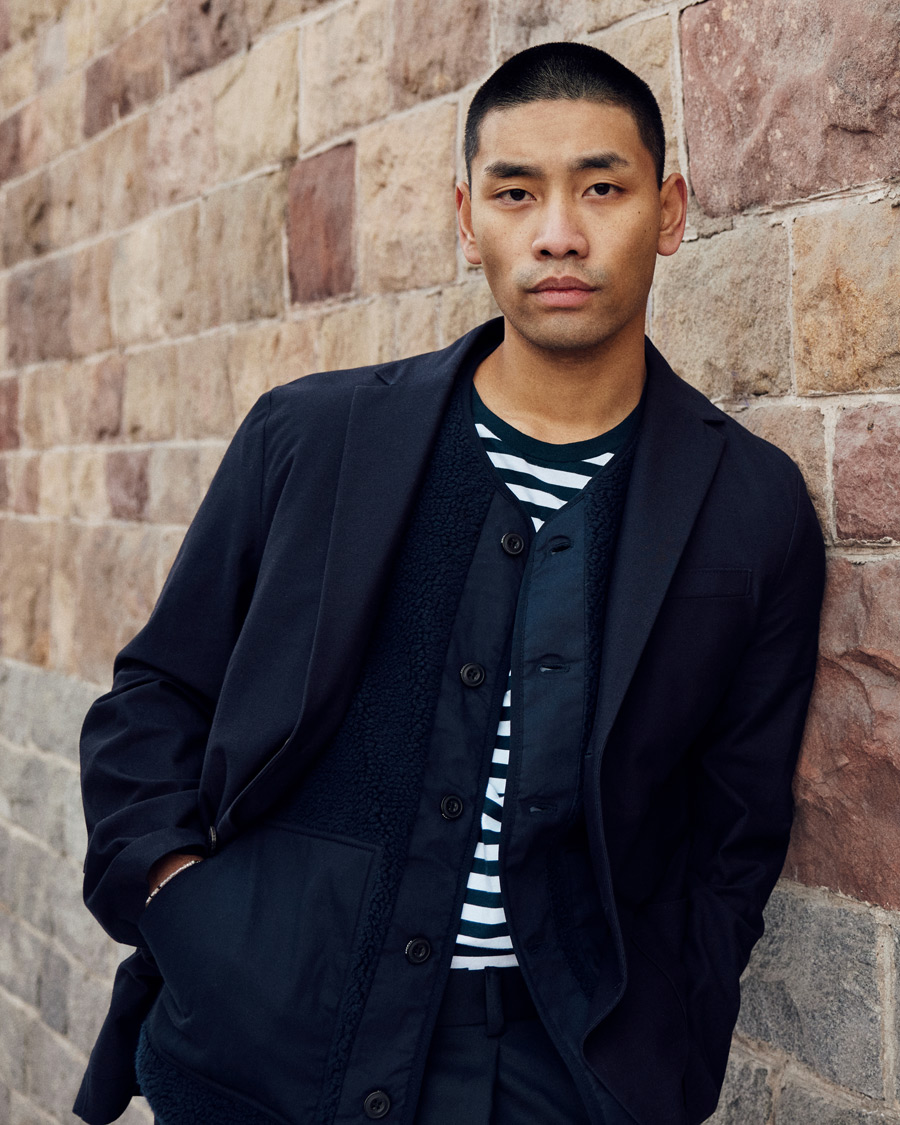 Men | Sweaters & Knitwear | Samsøe Samsøe | Samsøe & Samsøe Frederik Recycled Fleece Vest Sky Captain