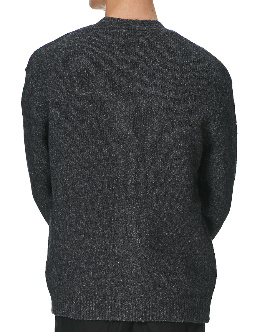 Men | Sweaters & Knitwear | Samsøe Samsøe | Samsøe & Samsøe Alter Merino Wool Cardigan Dark Grey Mel