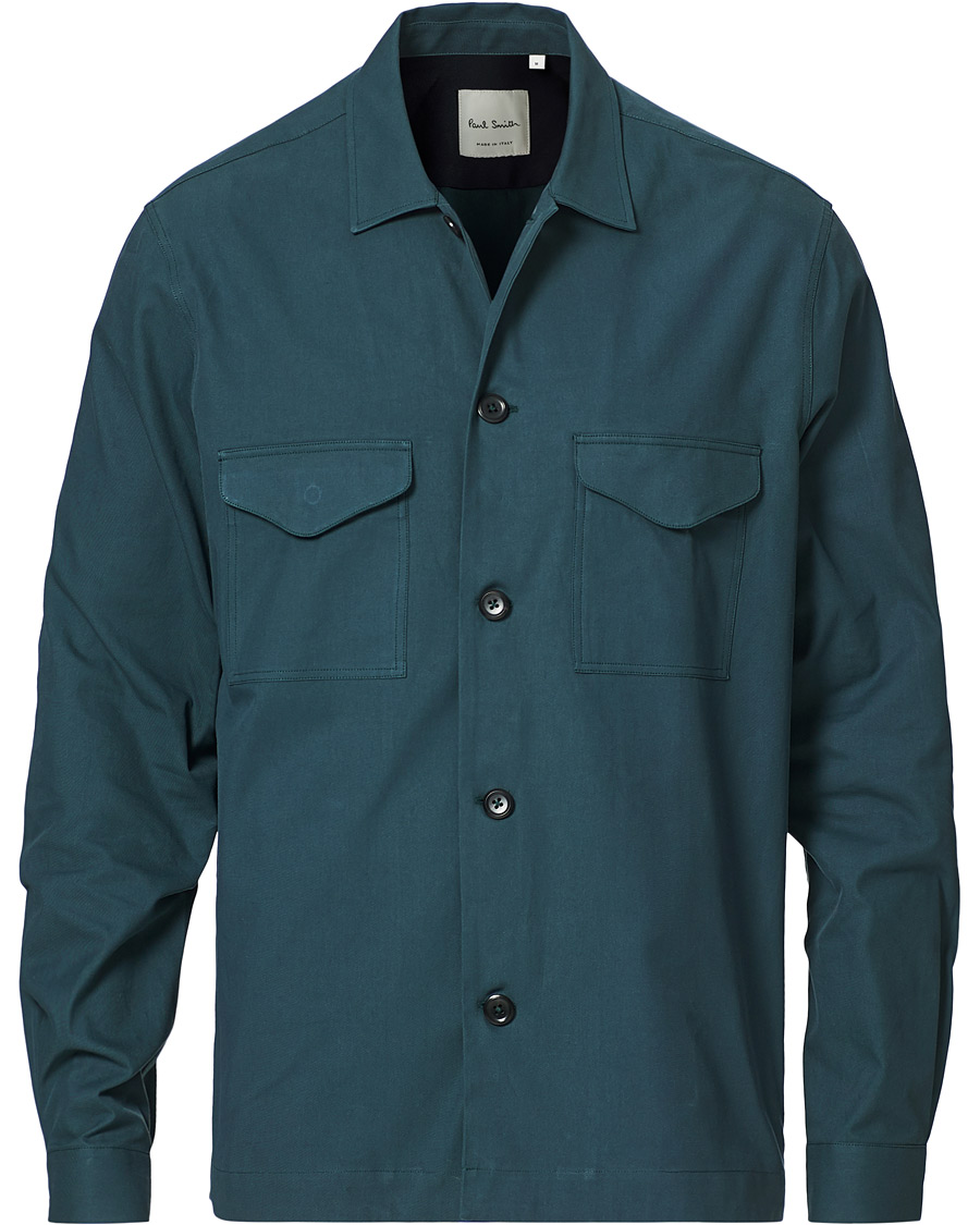 Men | Shirts | Paul Smith | Organic Cotton Overshirt Green