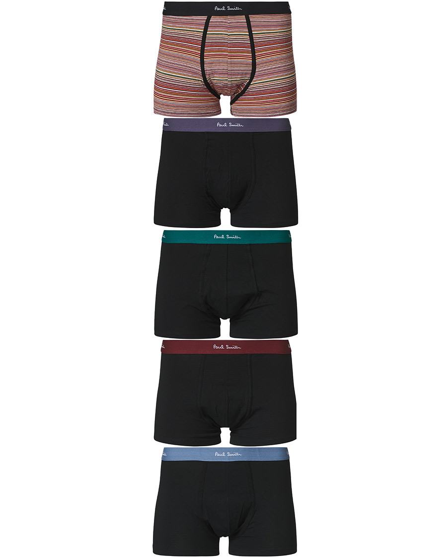 Men | Underwear & Socks | Paul Smith | 5-Pack Trunk Coloured Waistband Multi
