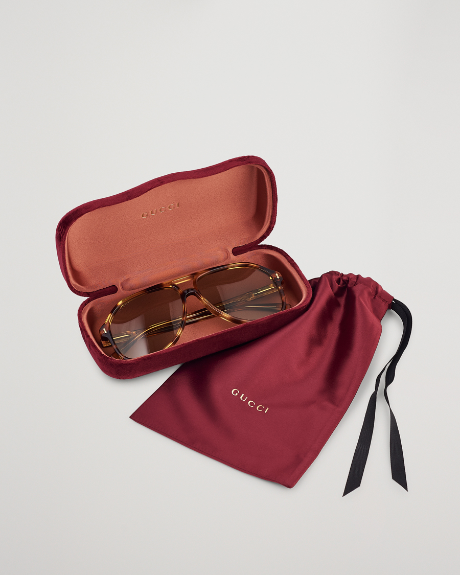 Men | Gucci GG1042S Sunglasses Havana Green | Gucci | GG1042S Sunglasses Havana Green