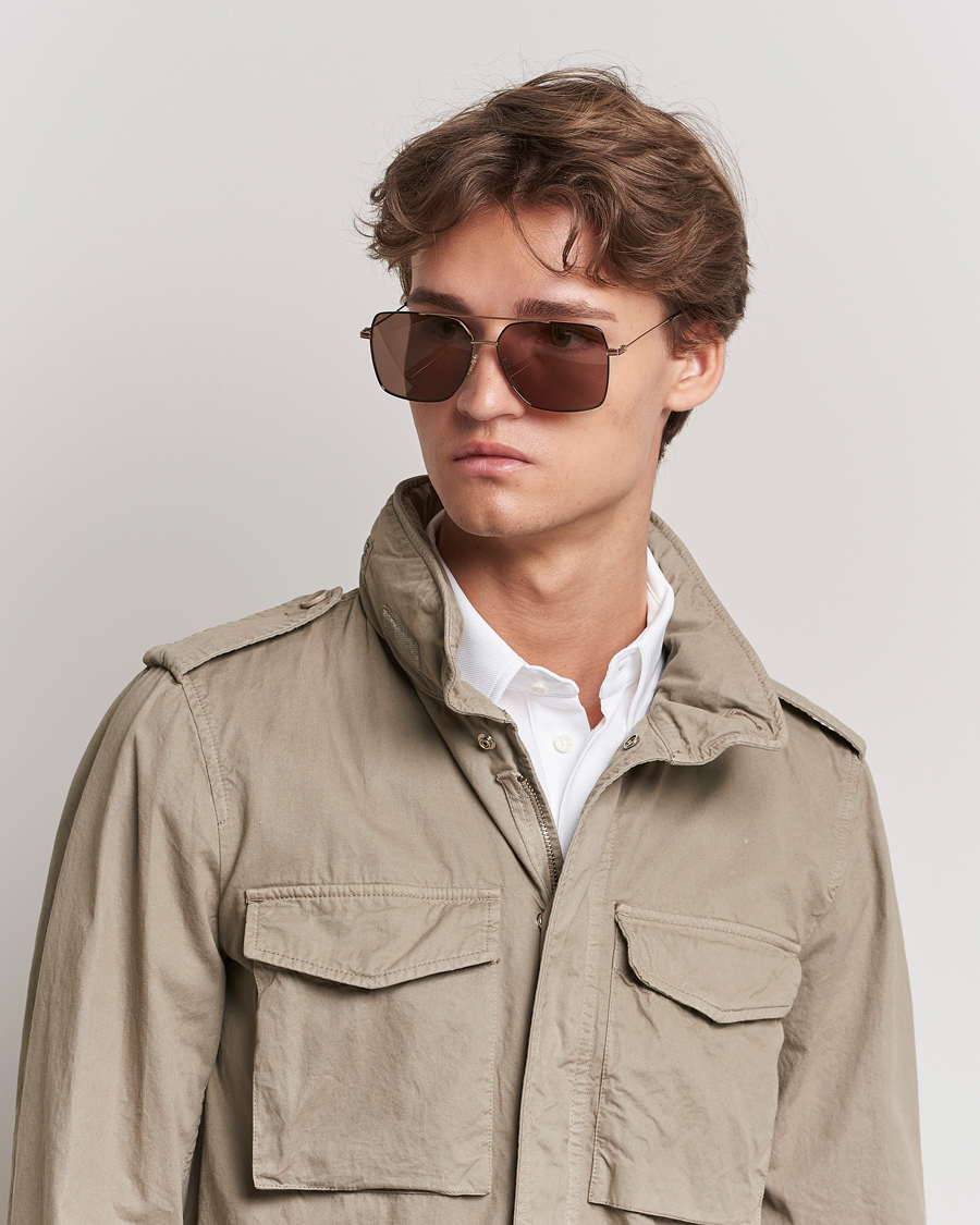 Men | Sunglasses | Gucci | GG1053SK Sunglasses Gold Brown