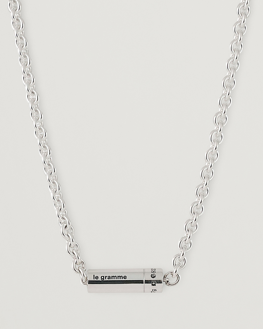 Men | LE GRAMME Chain Cable Necklace Sterling Silver 27g | LE GRAMME | Chain Cable Necklace Sterling Silver 27g