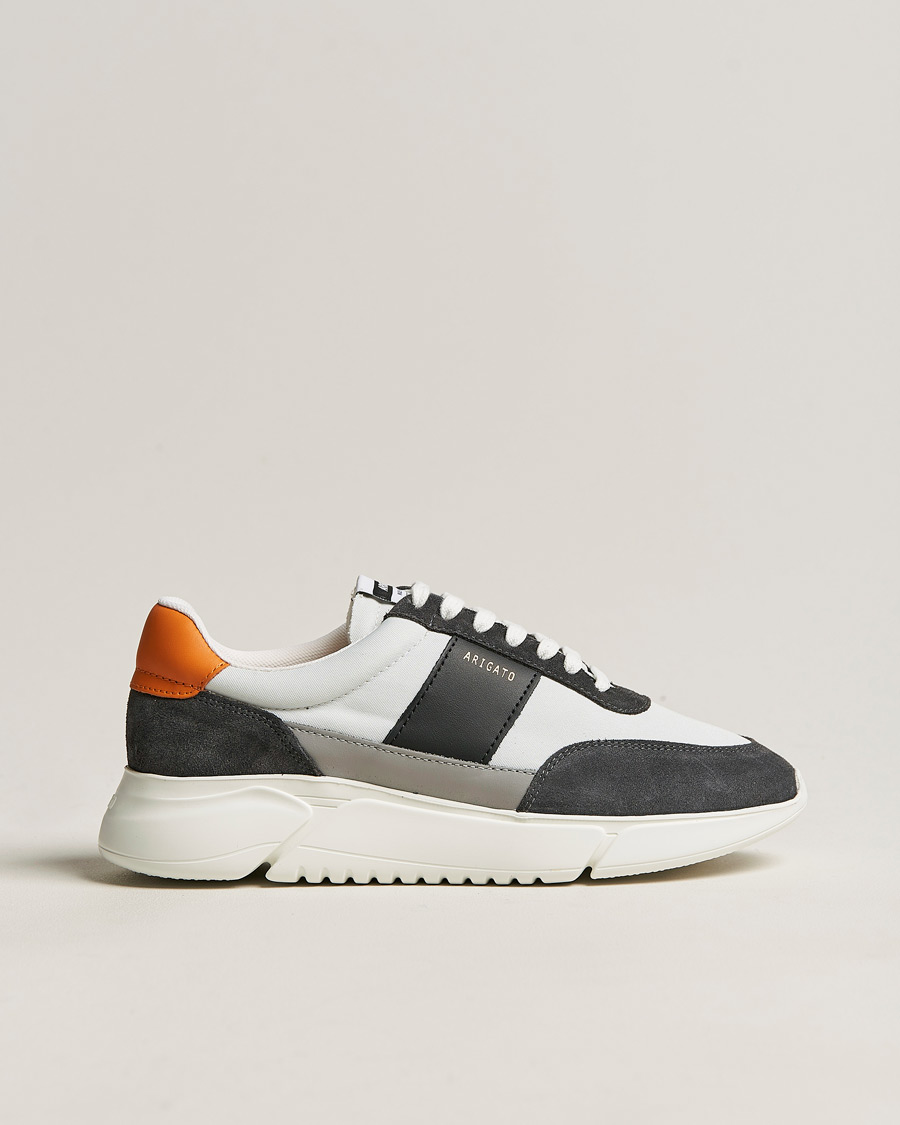Men | Axel Arigato Genesis Vintage Runner Sneaker Light Grey/Black/Orange | Axel Arigato | Genesis Vintage Runner Sneaker Light Grey/Black/Orange