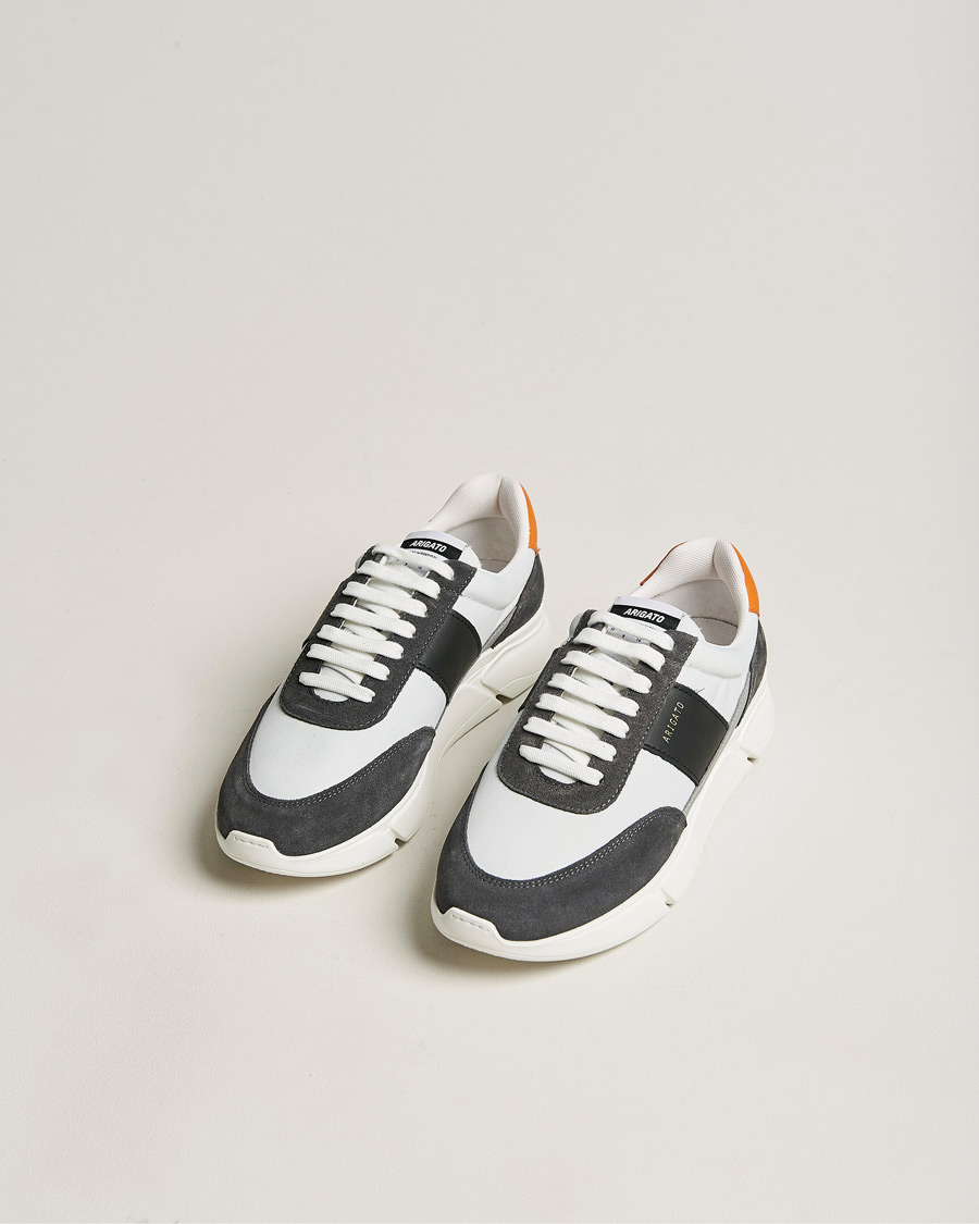 Men | Axel Arigato Genesis Vintage Runner Sneaker Light Grey/Black/Orange | Axel Arigato | Genesis Vintage Runner Sneaker Light Grey/Black/Orange