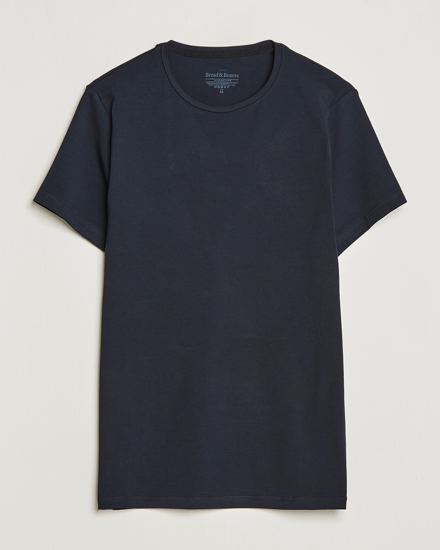 Men | T-Shirts | Bread & Boxers | 2-Pack Crew Neck Tee Dark Navy