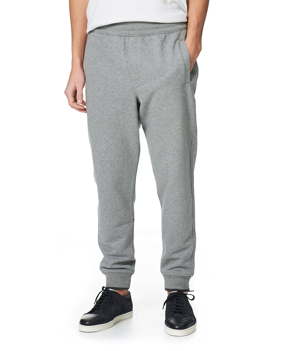 Men | Trousers | Brioni | French Terry Cotton Sweatpants Light Grey